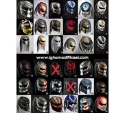 Helm Predator Custom | Predator Helmet Street Fighter Style By Igho Modifikasi