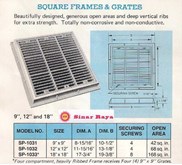 Square Frames and Grates