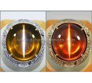 Batu Antik Exclusive Cat' s Eye Quartsberyl Cristal Mulus - CE 114