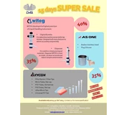 AXYGEN, WITEG & AS ONE SUPER SALE