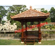 GAZEBO SEGI EMPAT KAYU KELAPA