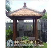 Gazebo kayu kelapa 2m x 2m