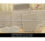 undangan pernikahan hard cover deboss