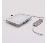 Slim Downlight Kotak 18W dengan List Kaca