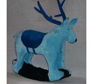 Boneka RUSA BIRU yang bisa dinaiki dari kardus