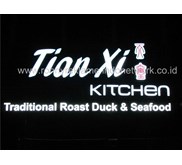Huruf timbul Tian Xi Kitchen Panin Sudirman