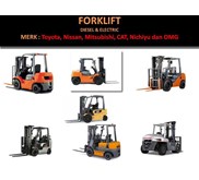 Sewa - Rental Diesel Forklift 2 Ton , 2, 5 Ton, 3 Ton , 3, 5 Ton