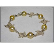 GELANG PERAK KENDARI KROM EMAS ( GP 05 )