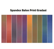 Spandex Balon Print Gradasi
