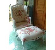 grand mother louis white Duco furnishing Stool dan sofa putih classic french furniture aura java FAR-09AJF furniture