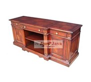 Mahogany Furnishing Natural kayu TV kabinet CBTVA Colonial furniture style aura java