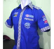 Baju Bengkel BRI Biru Pria