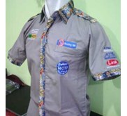 Baju Bengkel BRI Abu-abu Pria