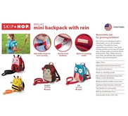 SKIP HOP Mini backpack with Rein ( talk penuntun) ORIGINAL