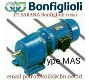 BONFIGLIOLI GEAR MOTOR GEARBOX REDUCER TYPE MAS 16