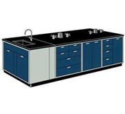 Island Bench Polos Meja Lab Ruangan Tengah Lemari Cabinet