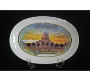 piring oval plakat, souvenir , hadiah