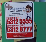 STIKER MAGNET OMNI HOSPITAL ALAM SUTERA