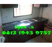 MEJA DAPUR GRANIT BLACK GOLD