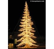 POHON NATAL 30 FOOT KUNING TINGGI