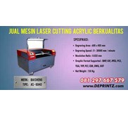 Mesin LASER CUTTING Acrylic Mini AS 6040