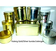 Kaleng kotak/ tabung/ celengan/ foodgrade