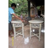 Meja telepon top marmer