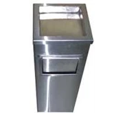 Tempat sampah stainless kotak segi empat