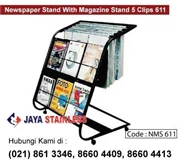 Newspaper Stand 5 Clips 610