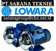 LOWARA PUMP SUBMERSIBLE & CENTRIFUGAL PUMP PT, SARANA