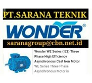 WONDER ELECTRIC AC MOTOR PT SARANA TEKNIK SELL WONDERS AC FOOT MOUNTED AND FLANGE 50 HZ