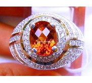 TOP QUALITY NATURAL ORANGE SUNKIST CITRINE ( code: QZ149)