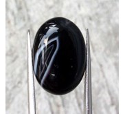 Batu Permata Sardonyx Hitam