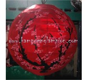 Lampion Bola diameter 40cm motif Sakura