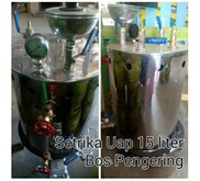 Setrika Uap Kapasitas 15 lt bisa 2 Kepala-Merk BosPengering 