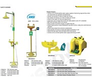 EYE AND FACE SAFETY SHOWER STANDING TYPE KW1000415 KRISBOW