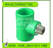 AMD PPR TEE DRAT LUAR, MALE THREAD TEE
