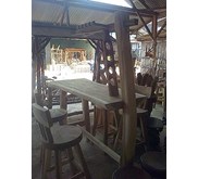 mini bar set trembesi solid wood
