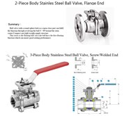 FESTO Pneumatic SS Ball Valve Flange End