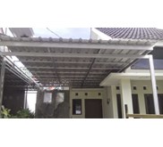 pemasangan kanopi atap galalum