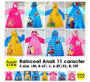 Grosir Jas Hujan Anak Karakter Terusan (Supplier)