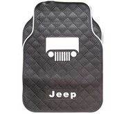Karpet Karet Mobil Jeep - Black White