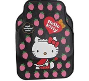 Karpet Karet Mobil Hello Kitty - Black Strawberry