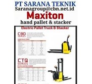 MANUAL & BATERY MAXITON HAND PALLET & STACKER PT SARANA TEKNIK