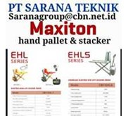 AGENT JAKARTA MAXITON HAND PALLET & STACKER PT SARANA TEKNIK