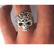 cincin perak bakar bali cincin tengkorak cincin silver
