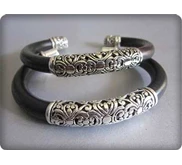 gelang perak bakar bali dan ukiran bali