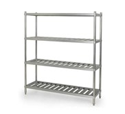 Rak stainless 4 susun / rak dapur stainless (rak bergaris)