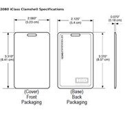 HID 2080 iCLASS® Clamshell Card