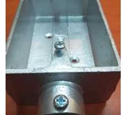 Surface Switch Box E-19 Alumunium 2 Way